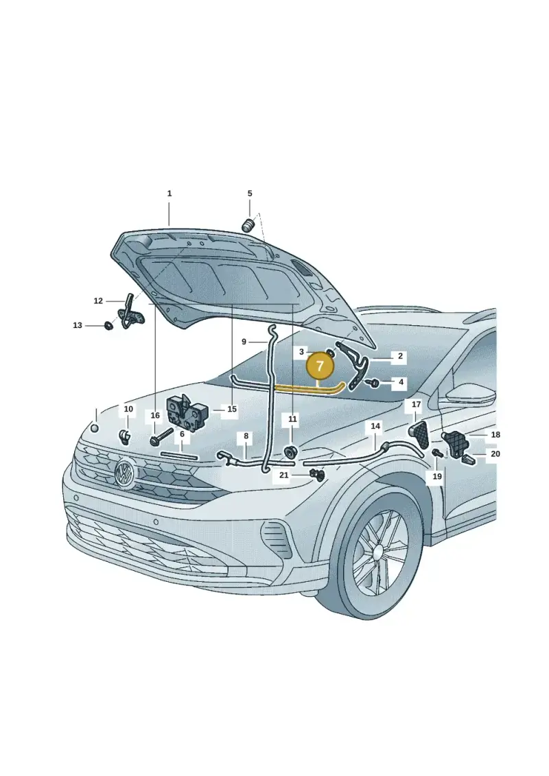 2G0823723 — Volkswagen Nivus (2020-) diagram 67b823000, position 7