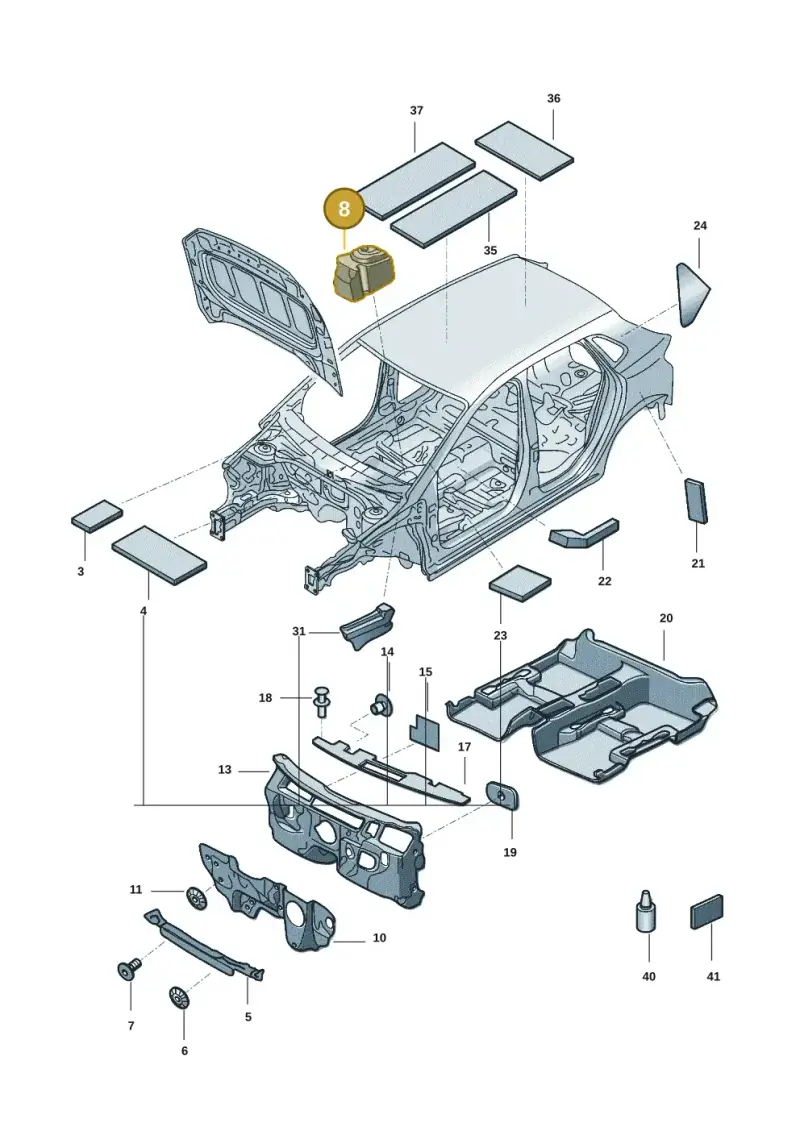 2G0864220 — Volkswagen Nivus (2020-) diagram 67b863020, position 8