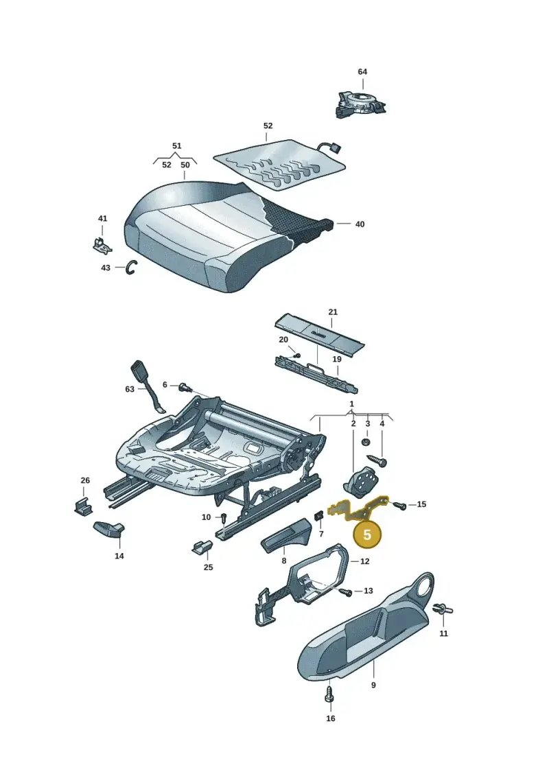 2G0881091 — Volkswagen ID.4 Pro (2020-2023) diagram 10a881000, position 5
