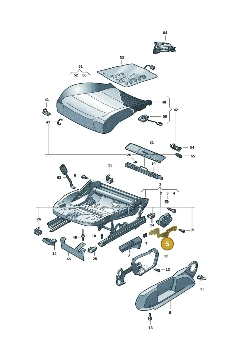 2G0881091 — Volkswagen ID.7 Limousine Pro (2023-) diagram 5h0881000, position 5