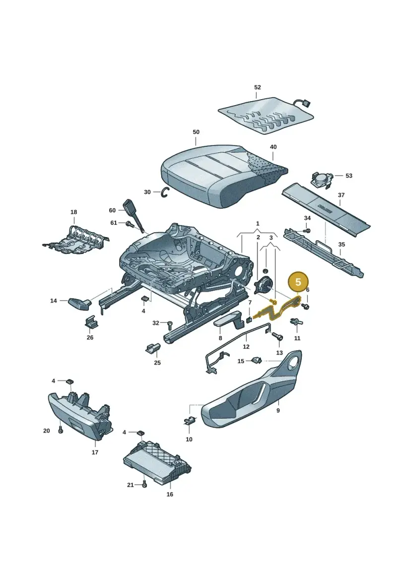 2G0881091 — Volkswagen Taigo (2021-2024) diagram 837881001, position 5