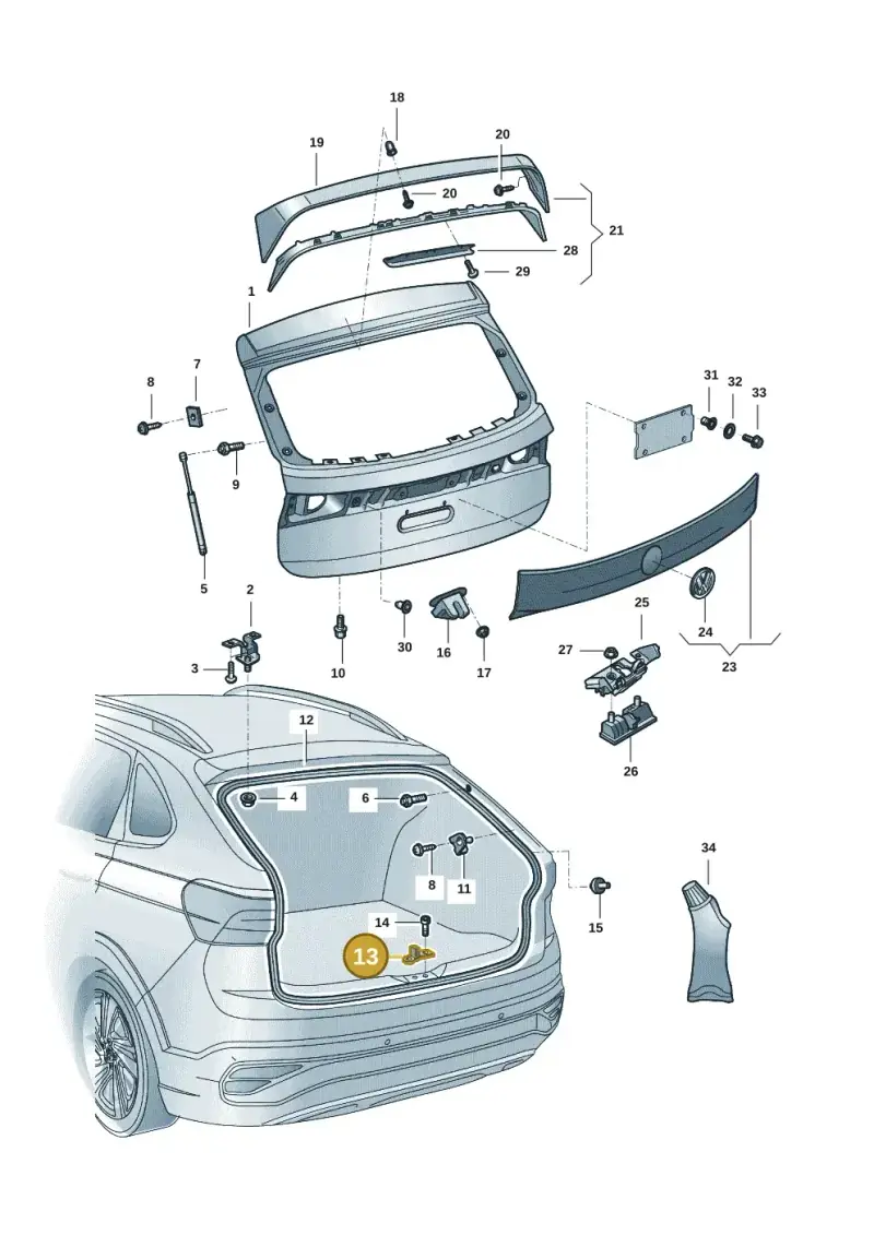 2G6827517A — Volkswagen Nivus (2020-) diagram 67b827010, position 13