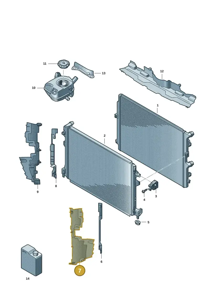 2G7121283A — Volkswagen Taigo (2021-2024) diagram 2f0122640, position 7