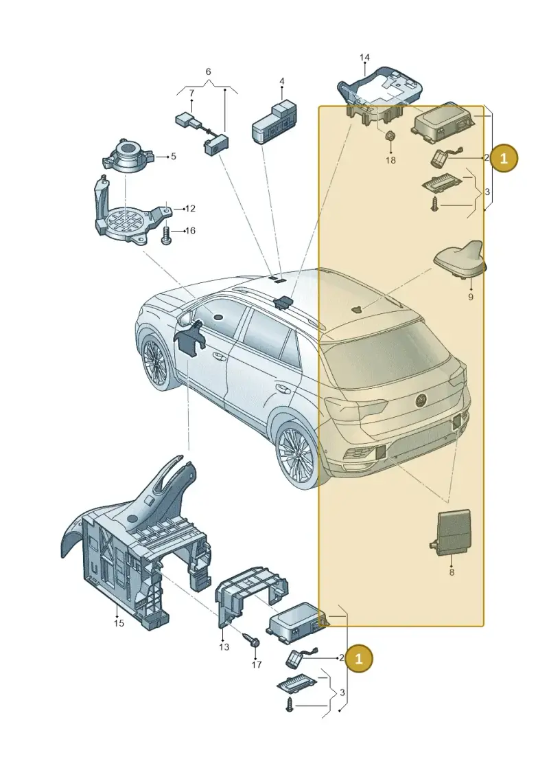 2GA035286A — Volkswagen T-Roc BlueMotion (2017-2024) diagram 813035600, position 1