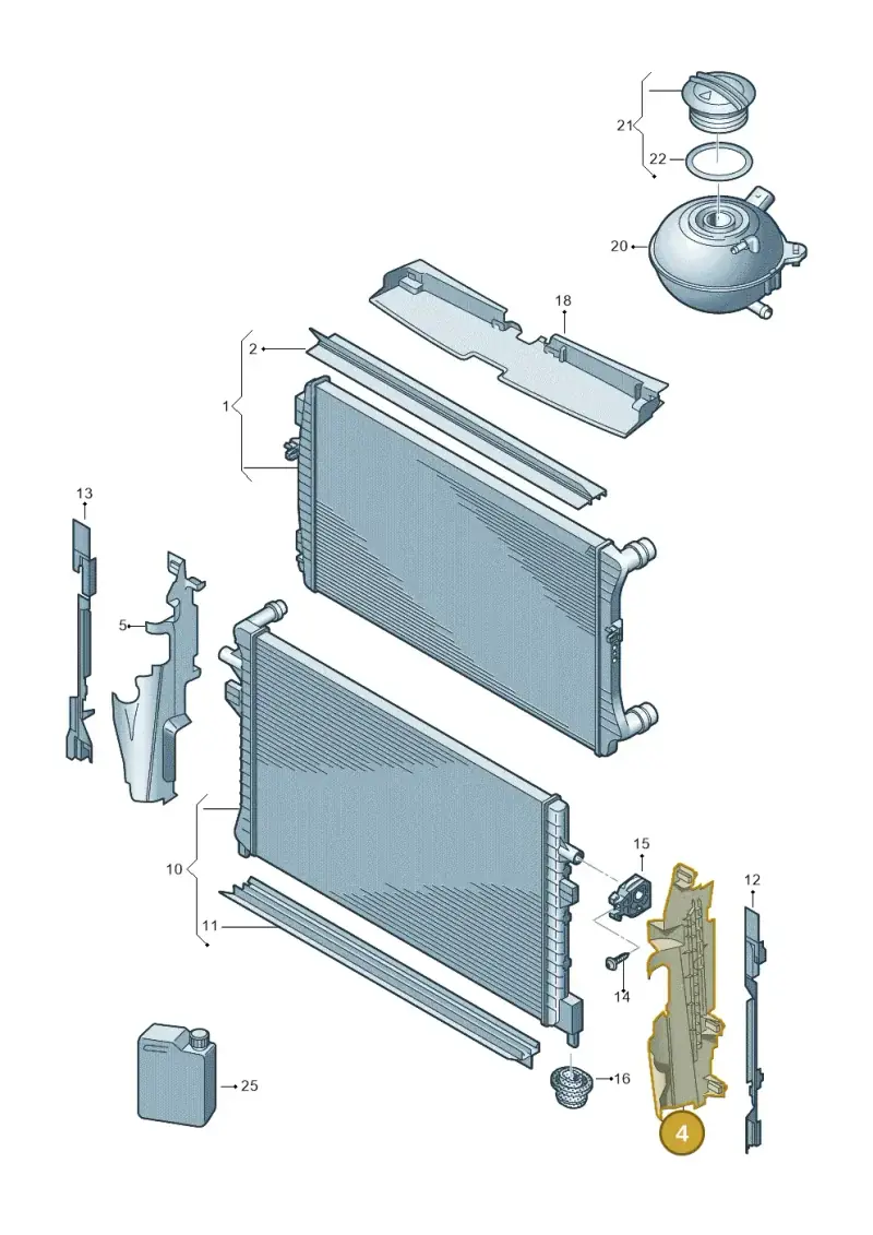 2GA121283A — Volkswagen T-Roc convertible 1.5 (2019-2024) diagram 813122100, position 4