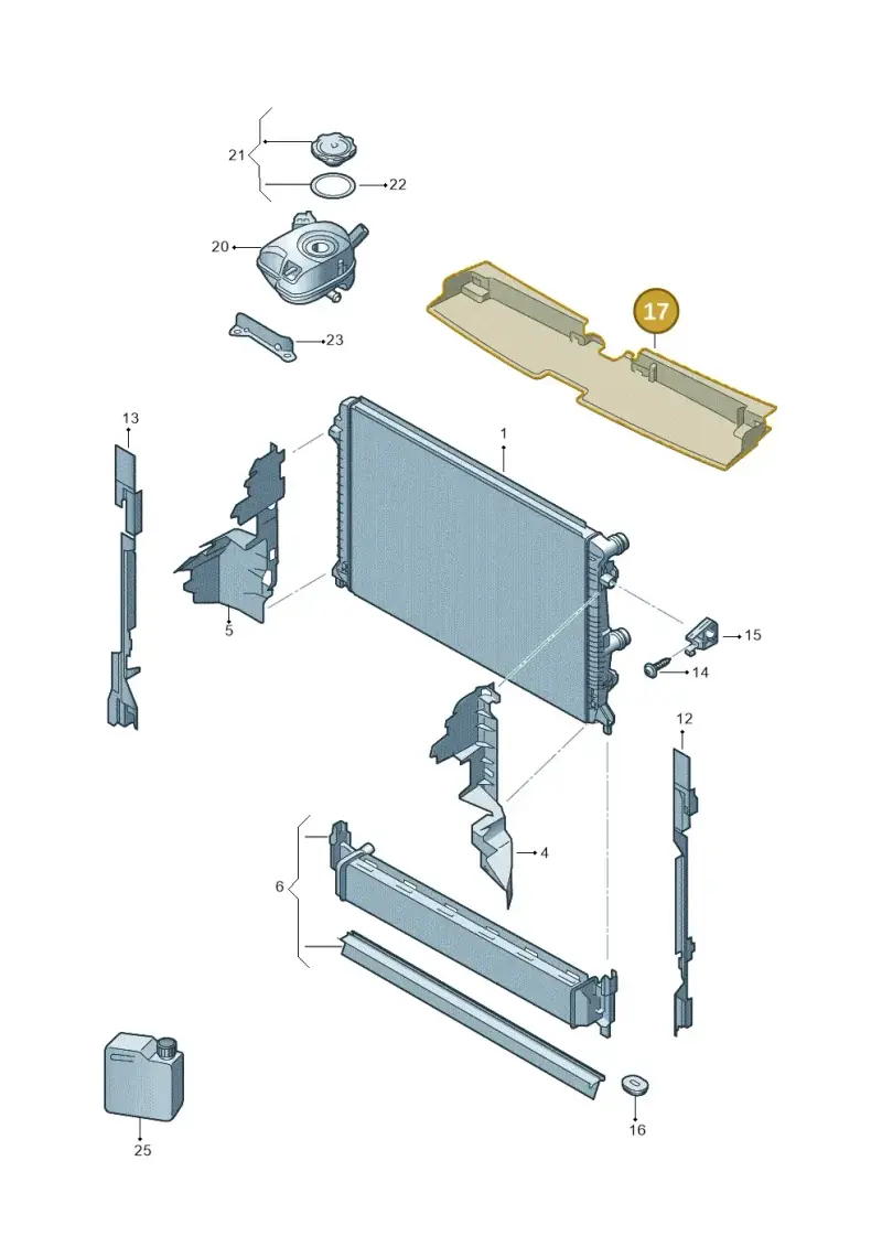 2GA121330D — Volkswagen T-Roc convertible 1.5 (2019-2024) diagram 813122000, position 17