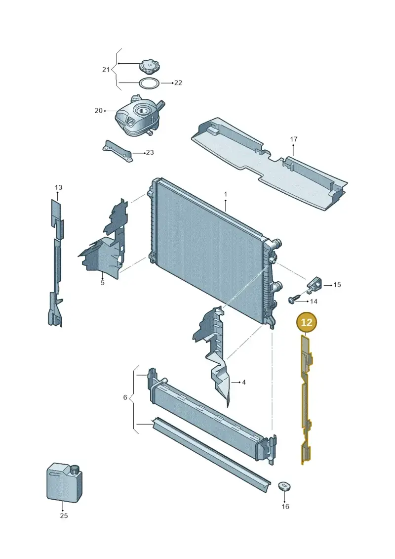 2GA121331 — Volkswagen T-Roc convertible 1.5 (2019-2024) diagram 813122000, position 12