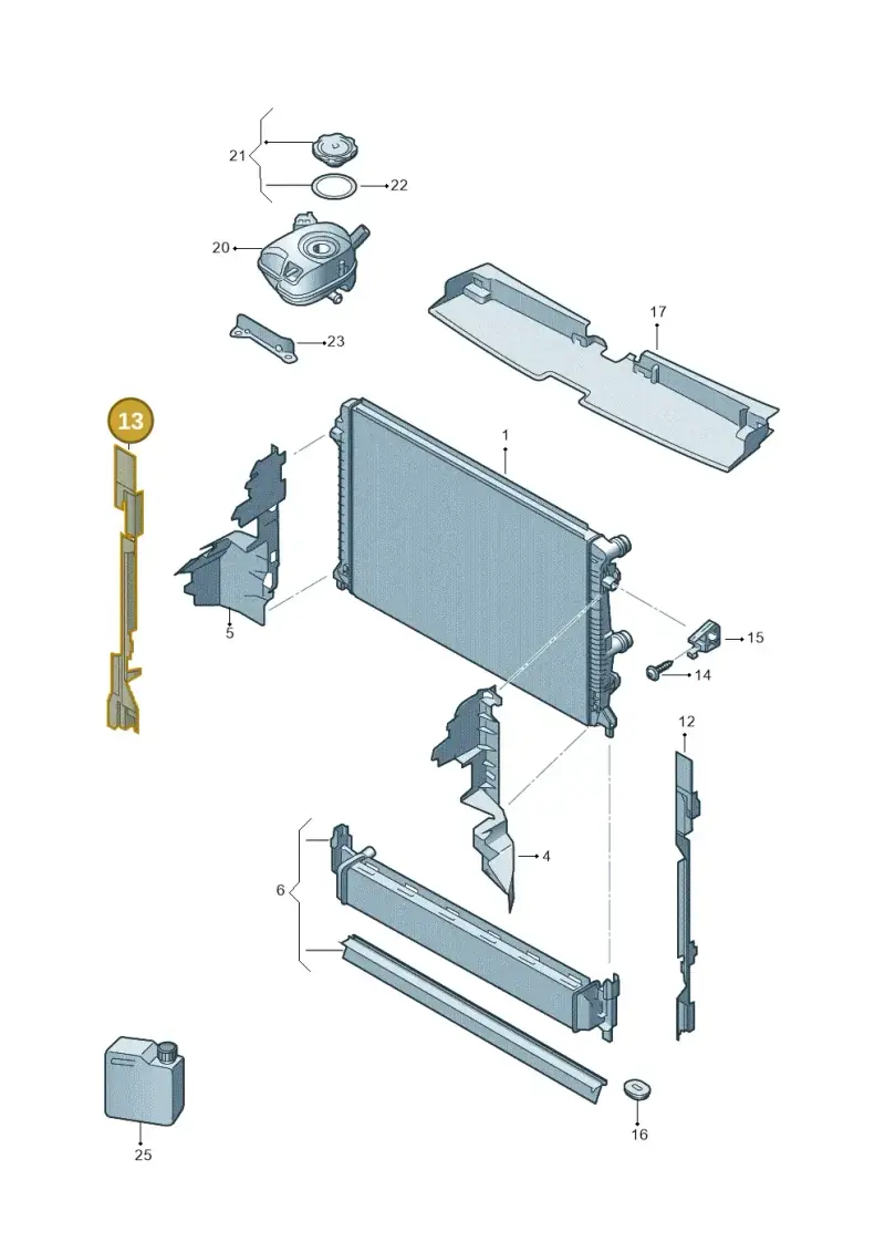2GA121332 — Volkswagen T-Roc convertible 1.5 (2019-2024) diagram 813122000, position 13