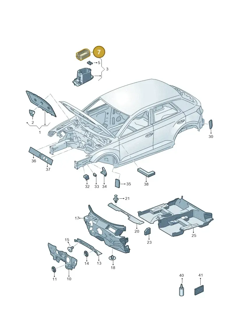 2GA864220A — Volkswagen T-Roc (2017-2025) diagram 813863200, position 7