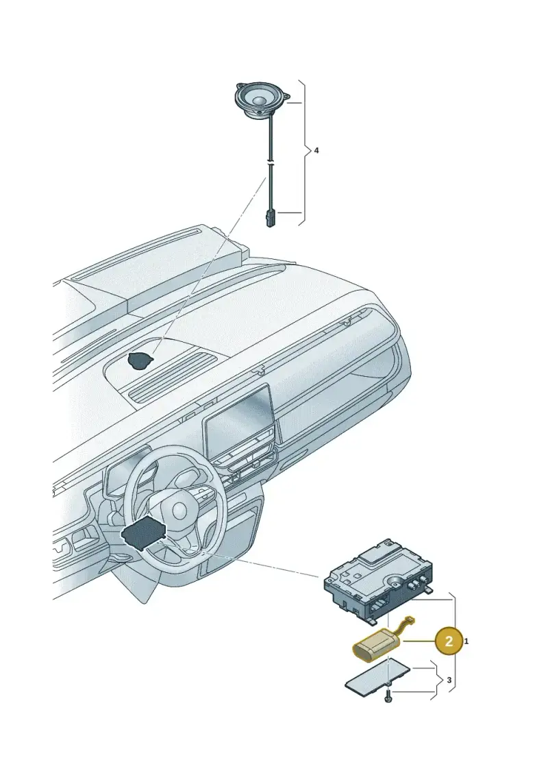 2GA915989 — Volkswagen ID.Buzz (2022-) diagram 15a035600, position 2