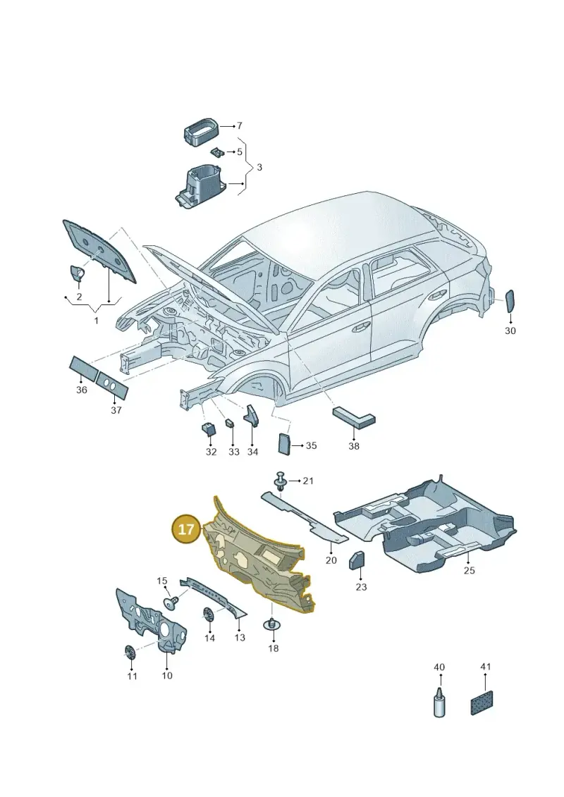 2GB863934B — Volkswagen T-Roc (2017-2025) diagram 813863200, position 17
