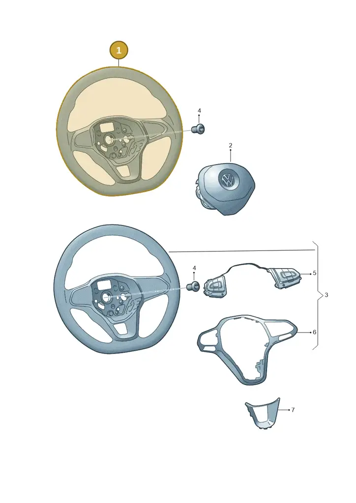 2GM41909181U — Volkswagen Transport. multivan (2019-2024) diagram 587419020, position 1