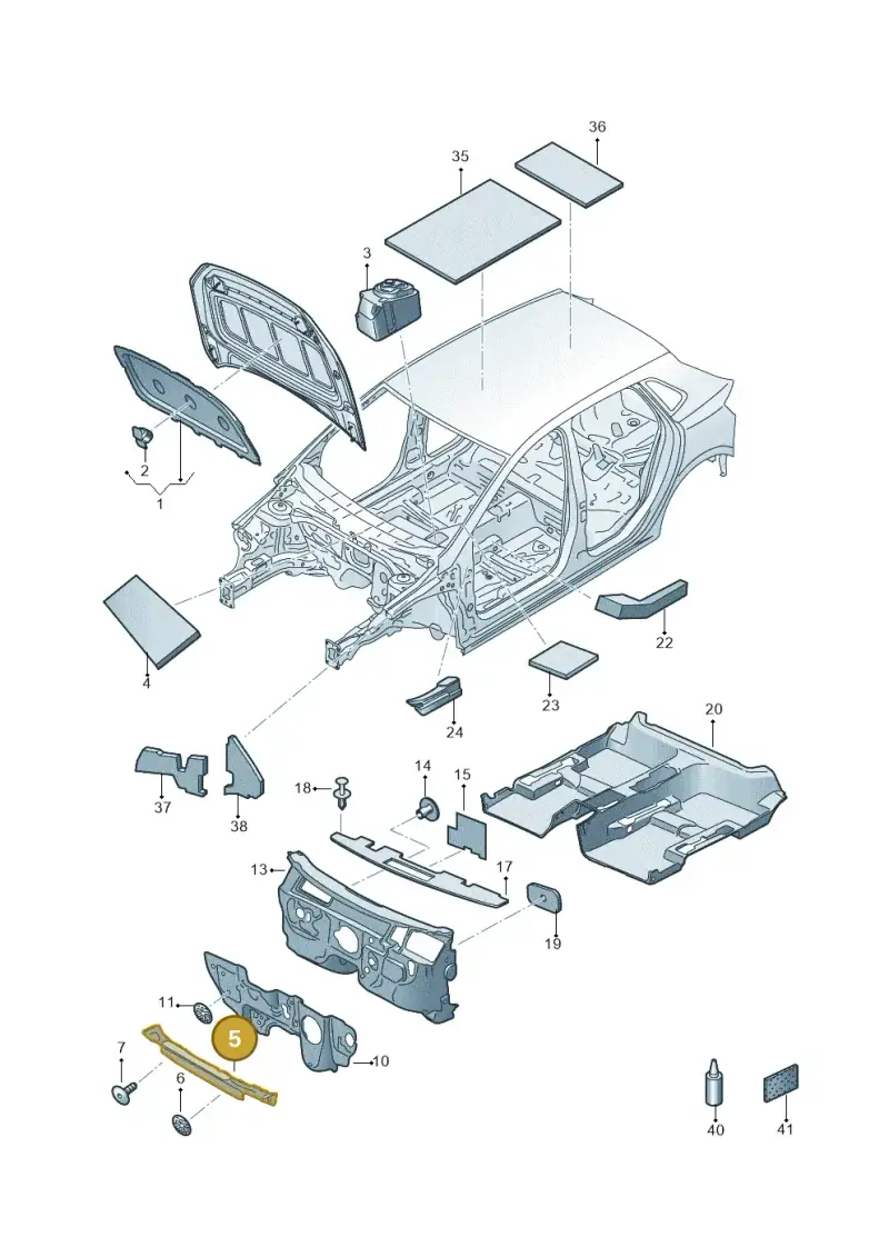 2GM863993A — Volkswagen T-Cross 1,0 (2018-2024) diagram 587863200, position 5