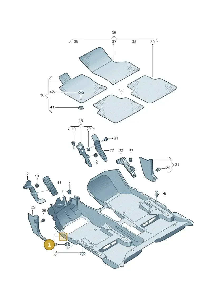 2GR86336762U — Volkswagen T-Roc Cabriolet (2019-2025) diagram 813863000, position 1