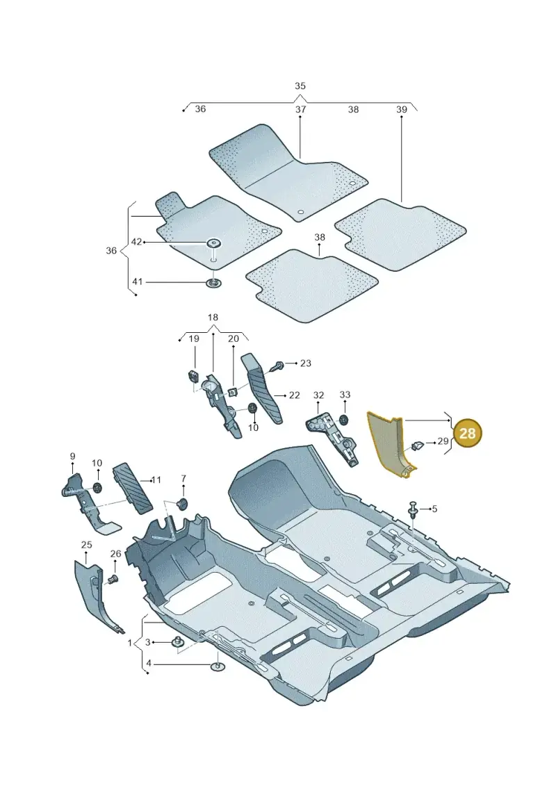 2GR863484A82V — Volkswagen T-Roc Cabriolet (2019-2025) diagram 813863000, position 28