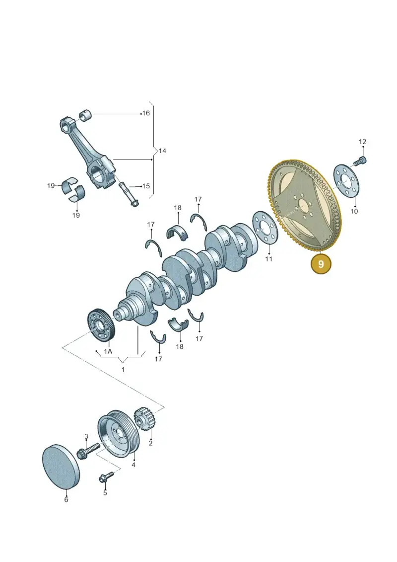 2H0105323 — Volkswagen Amarok twin cab (2012-2016) diagram 683105600, position 9