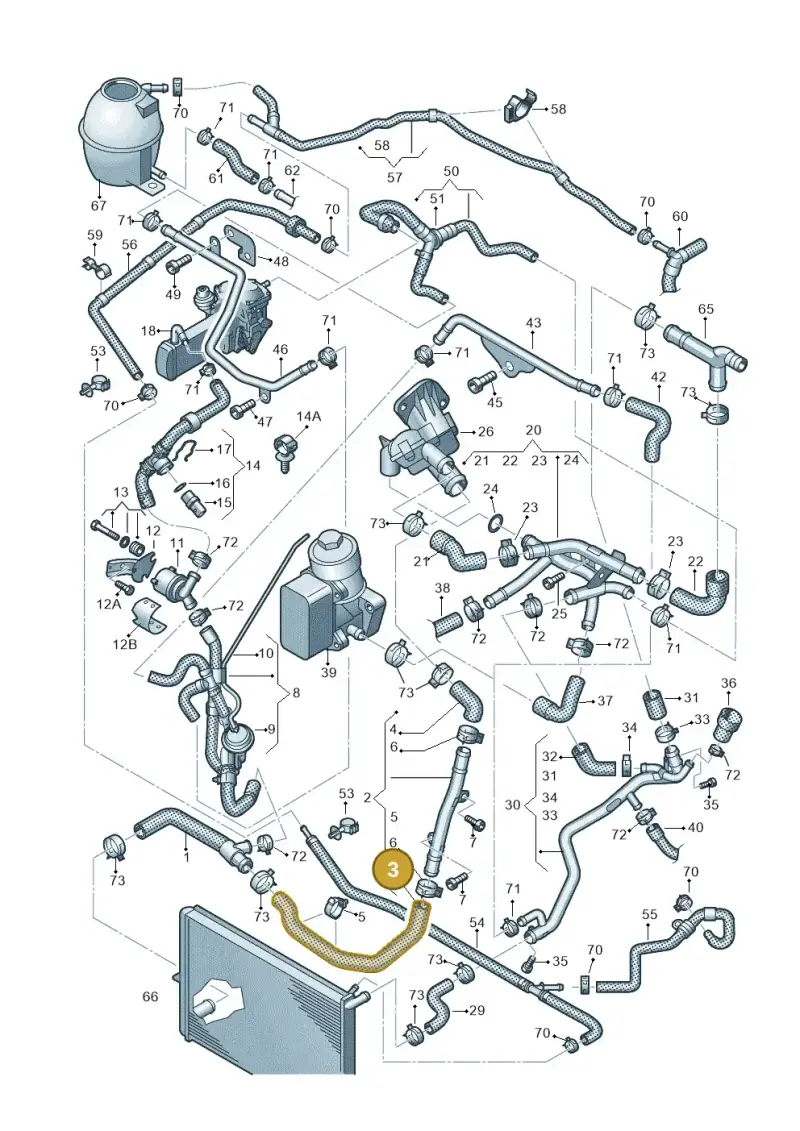 2H0121051B — Volkswagen Amarok twin cab (2022-) diagram 683121470, position 3