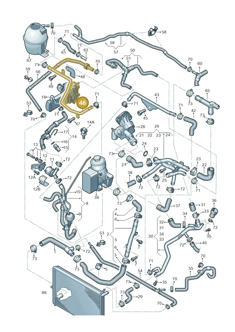 2H0121065BC — Volkswagen Amarok twin cab (2022-) diagram 683121470, position 46