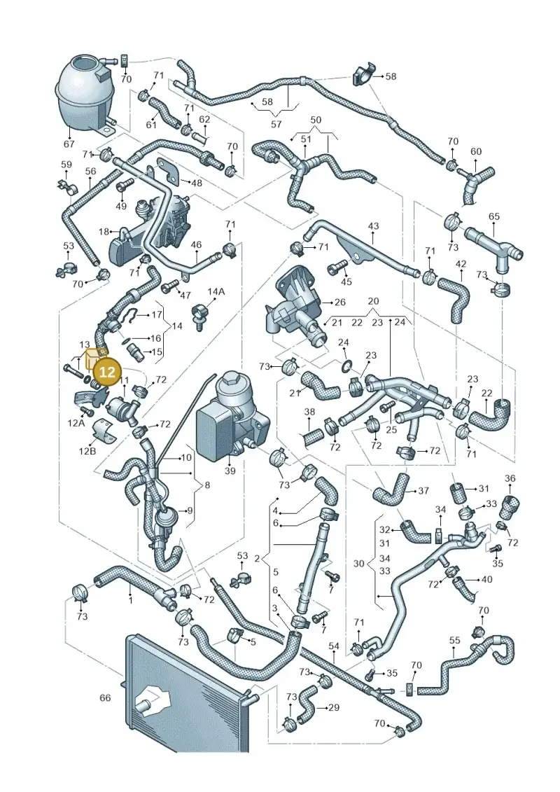 2H0121079Q — Volkswagen Amarok twin cab (2022-) diagram 683121470, position 12