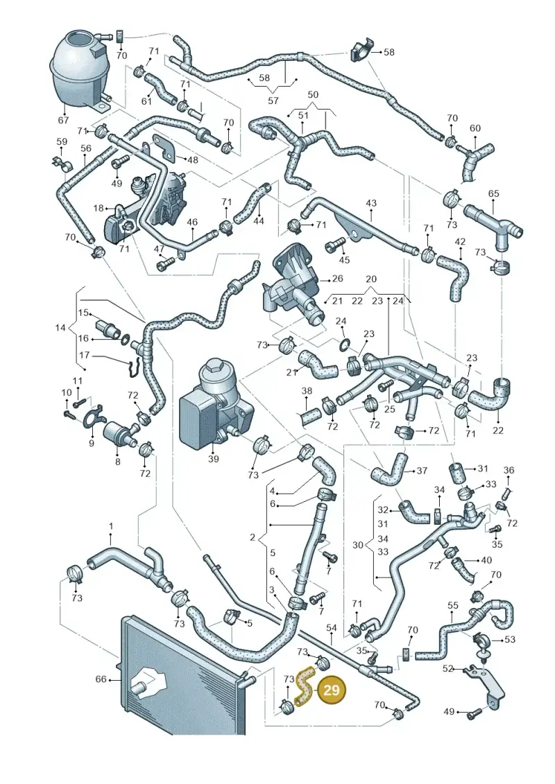 2H0121101 — Volkswagen Amarok twin cab (2012-2016) diagram 683121500, position 29