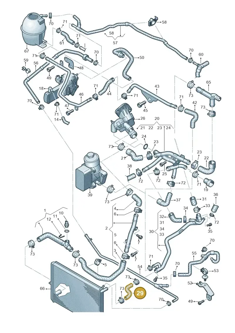 2H0121101 — Volkswagen Amarok twin cab (2022-) diagram 683121540, position 29