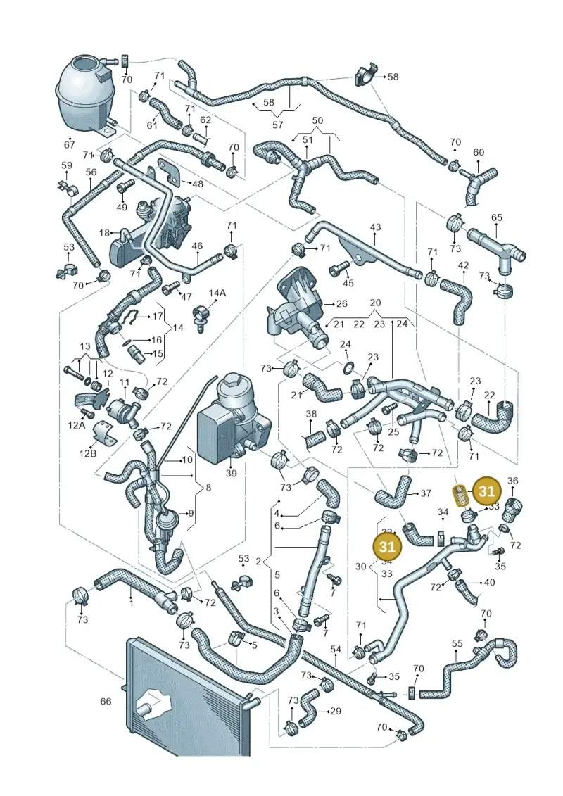2H0121101D — Volkswagen Amarok twin cab (2022-) diagram 683121470, position 31
