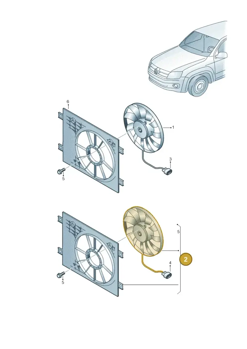 2H0121203K — Volkswagen Amarok twin cab (2012-2016) diagram 749959520, position 2
