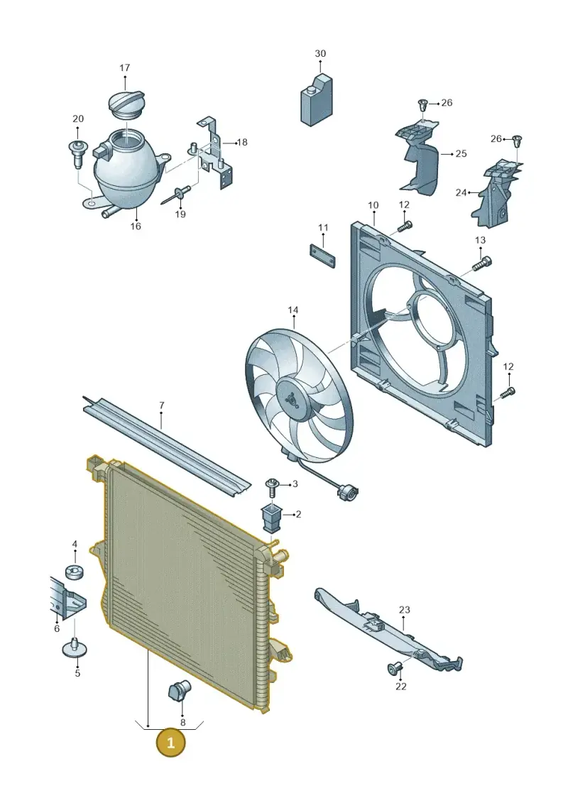 2H0121253A — Volkswagen Amarok twin cab (2022-) diagram 683121900, position 1