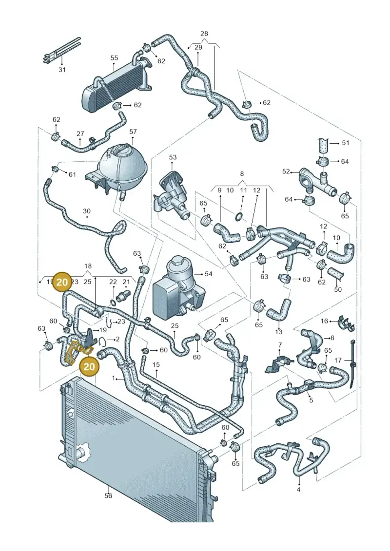 2H0121805A — Volkswagen Crafter 35 panel (2011-2016) diagram 722121450, position 20