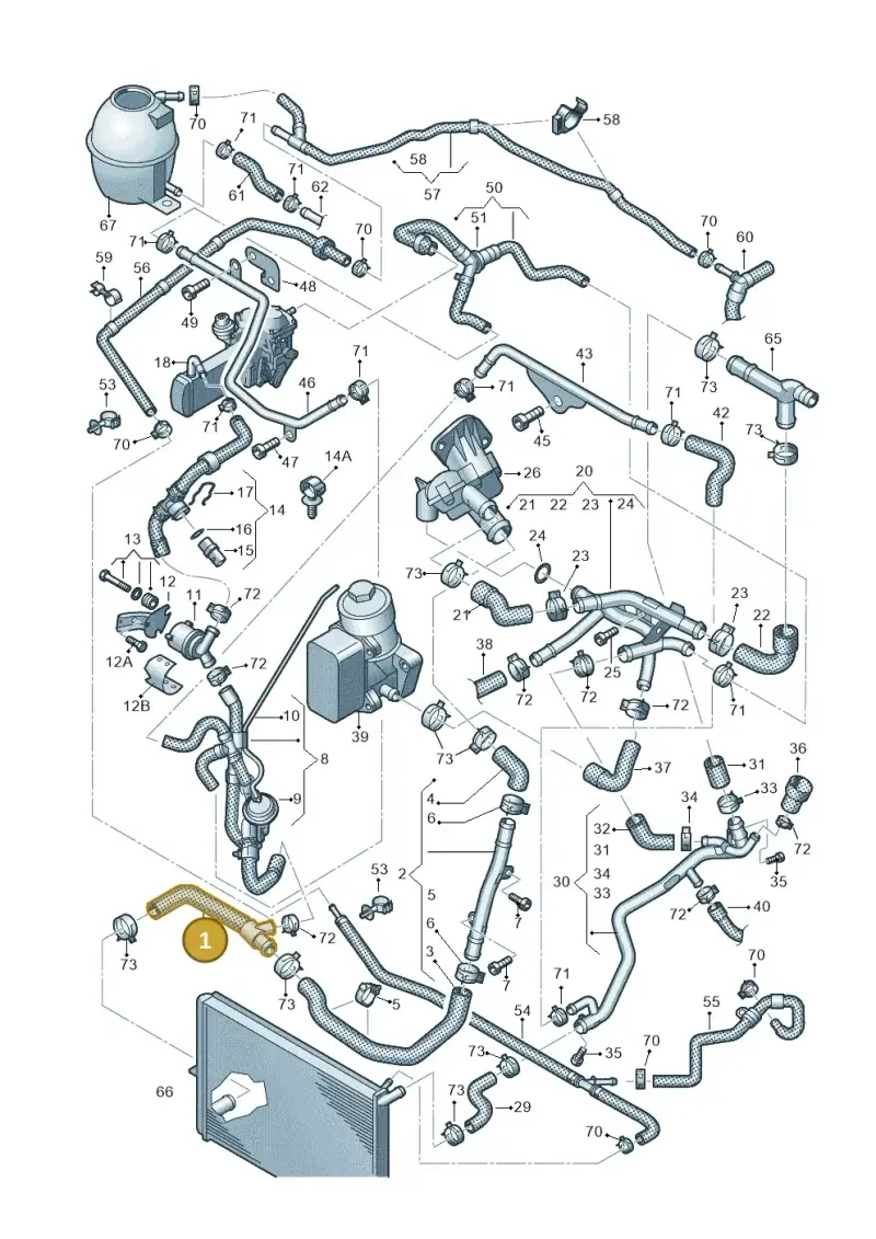 2H0122051N — Volkswagen Amarok twin cab (2022-) diagram 683121470, position 1
