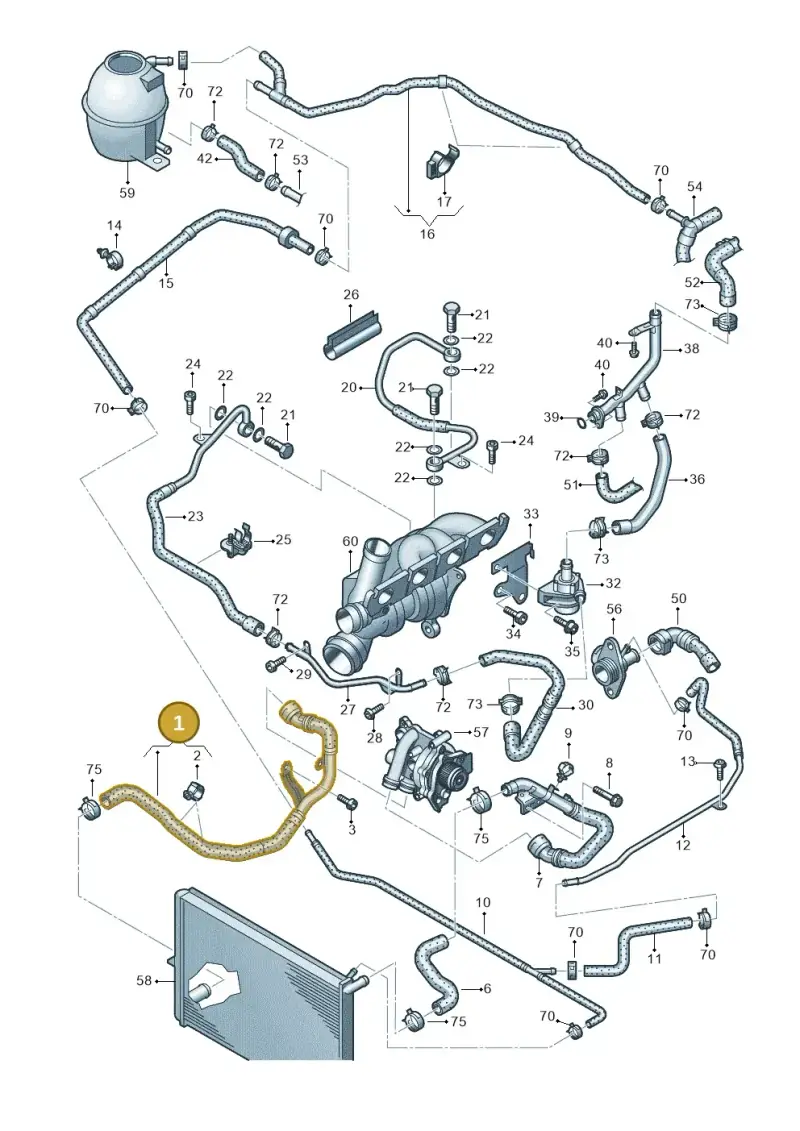 2H0122051 — Volkswagen Amarok twin cab (2016-2022) diagram 683121300, position 1