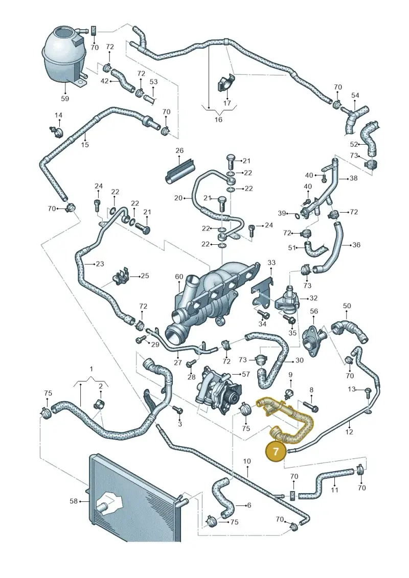 2H0122101A — Volkswagen Amarok twin cab (2016-2022) diagram 683121300, position 7