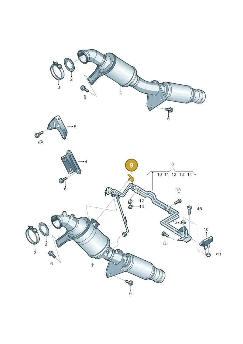 2H0131649A — Volkswagen Amarok twin cab (2009-2012) diagram 683253600, position 9