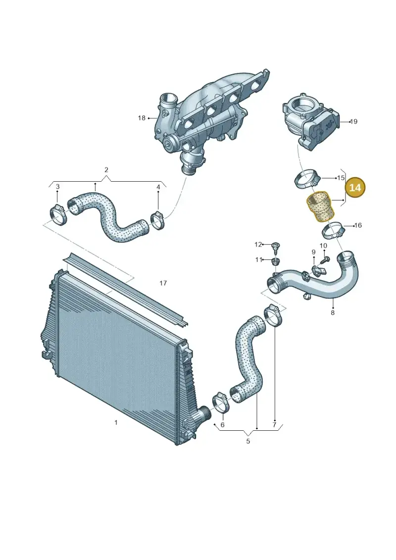 2H0145709 — Volkswagen Amarok twin cab (2016-2022) diagram 683145800, position 14