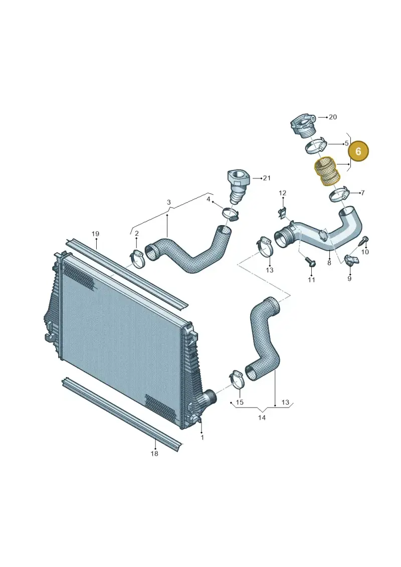 2H0145709 — Volkswagen Amarok twin cab (2012-2016) diagram 683145850, position 6
