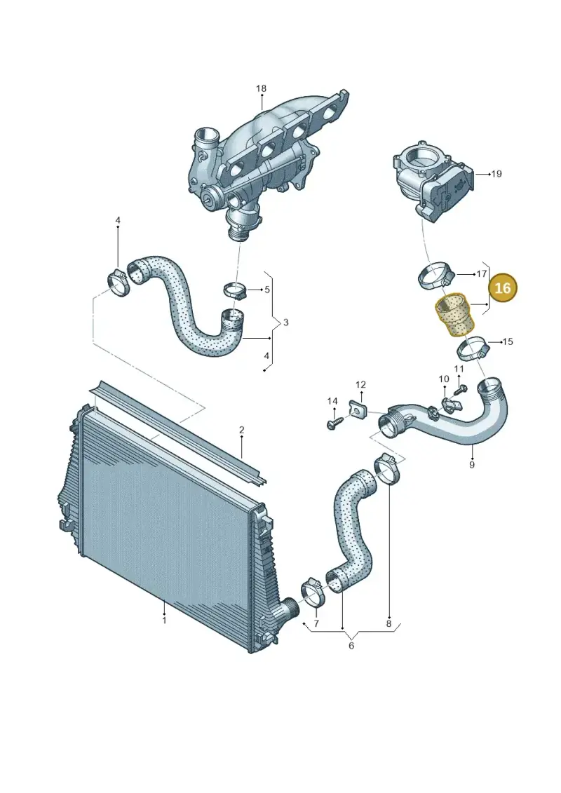 2H0145709 — Volkswagen Amarok twin cab (2022-) diagram 683145890, position 16