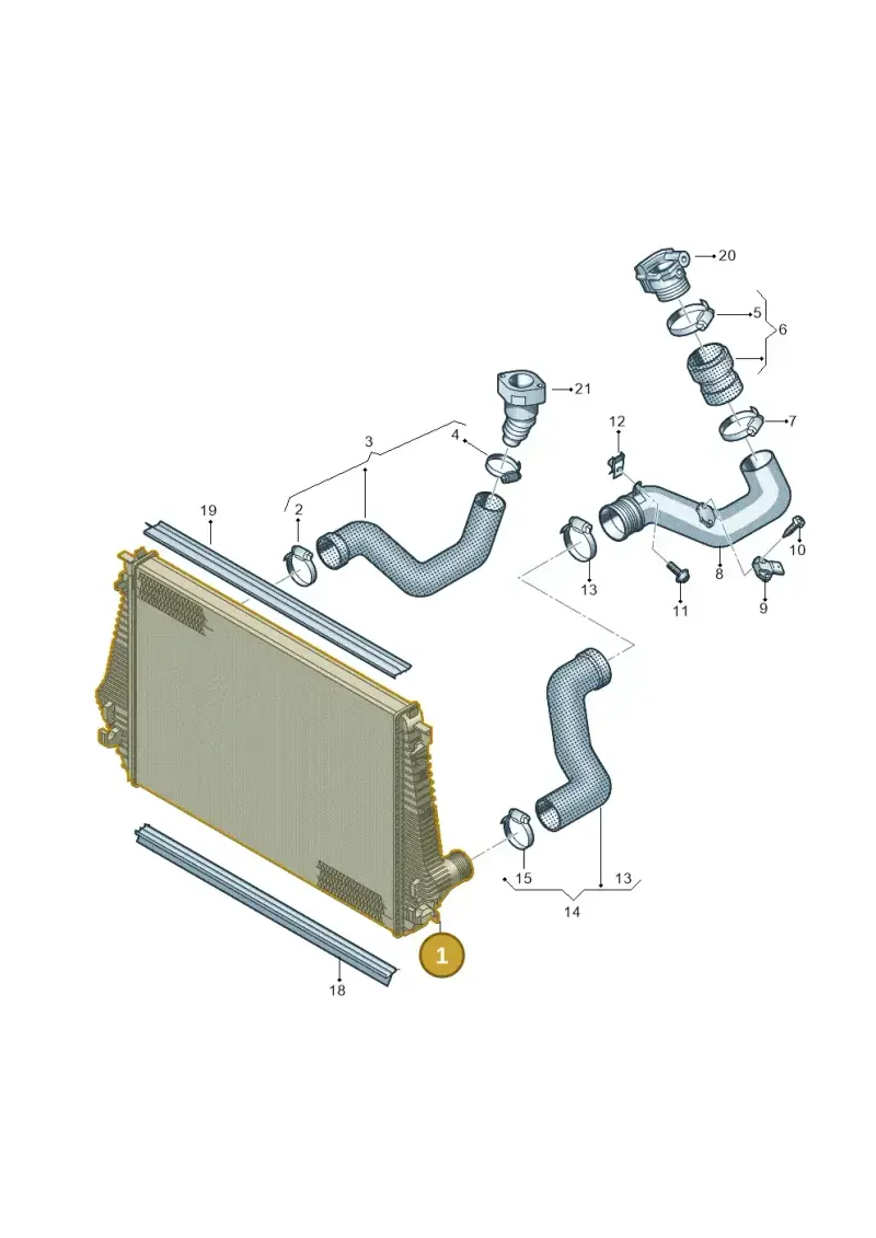 2H0145804D — Volkswagen Amarok twin cab (2012-2016) diagram 683145850, position 1