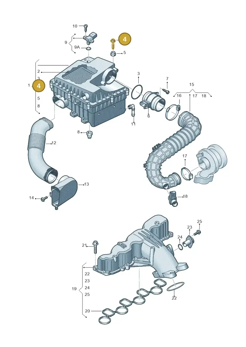 2H0145830A — Volkswagen Amarok twin cab (2012-2016) diagram 683129500, position 4
