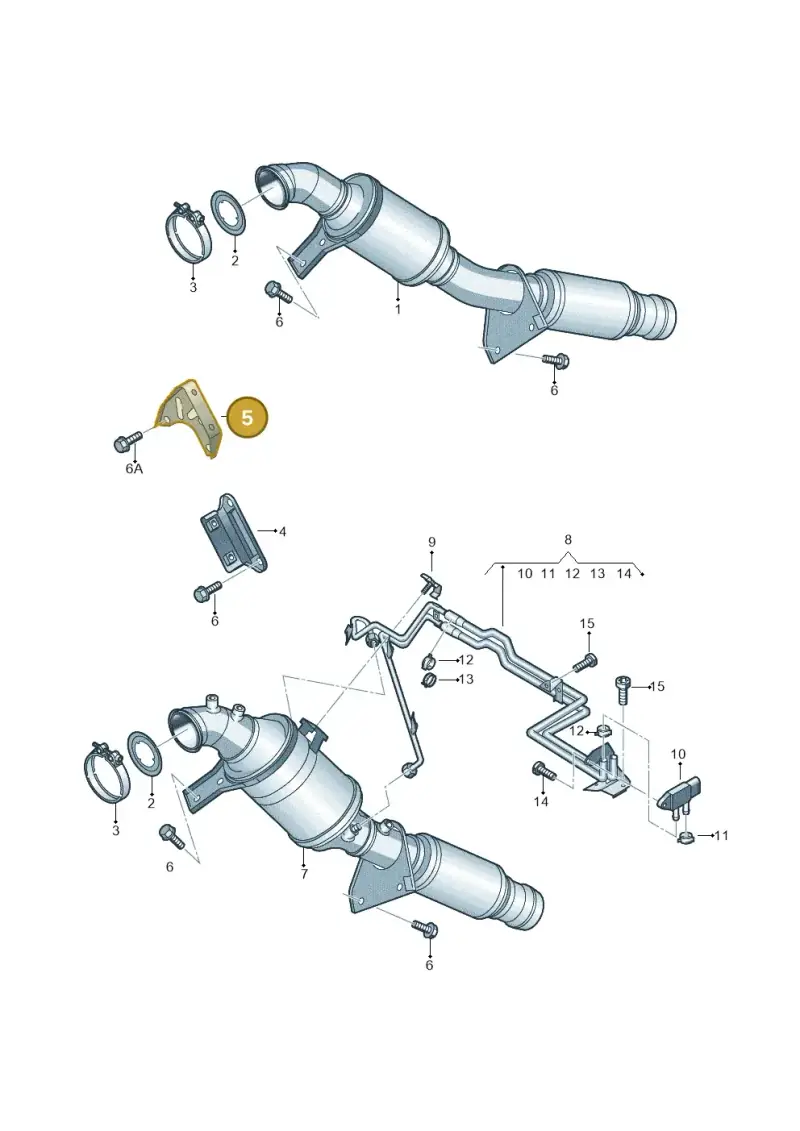 2H0253128B — Volkswagen Amarok twin cab (2009-2012) diagram 683253600, position 5