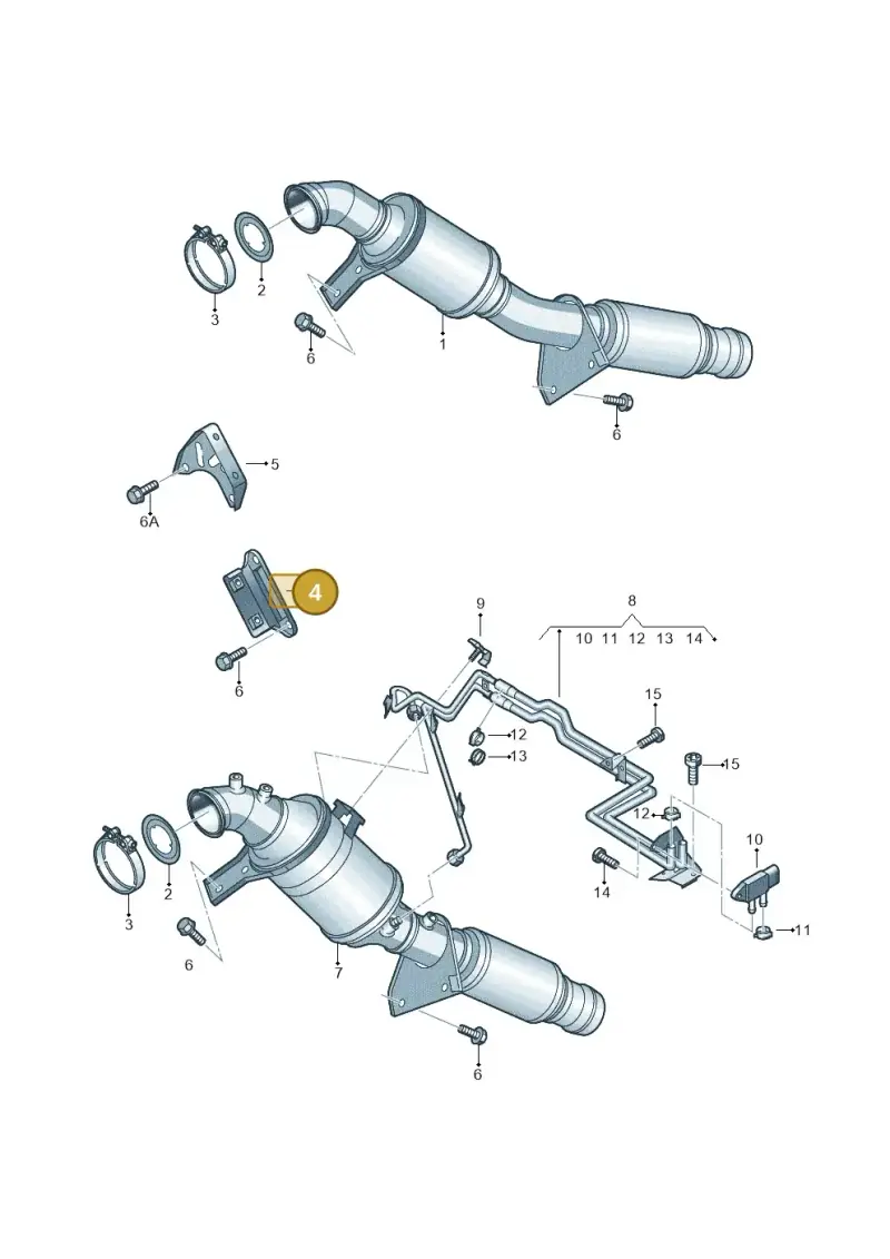 2H0253128C — Volkswagen Amarok twin cab (2009-2012) diagram 683253600, position 4