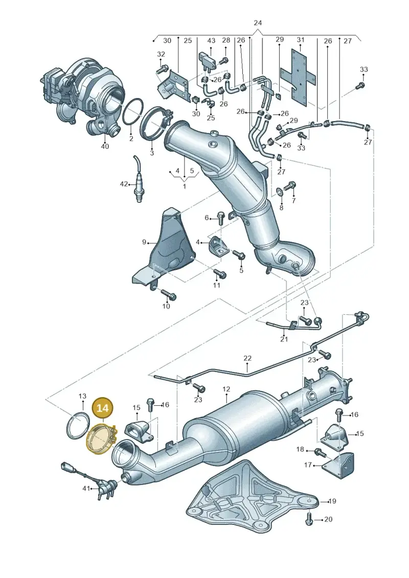 2H0253725 — Volkswagen Amarok twin cab (2022-) diagram 894253480, position 14