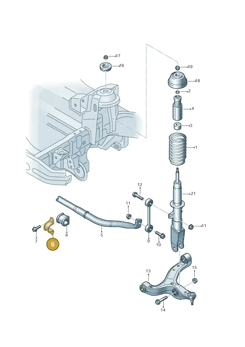 2H0411063 — Volkswagen Amarok twin cab (2022-) diagram 683411000, position 6