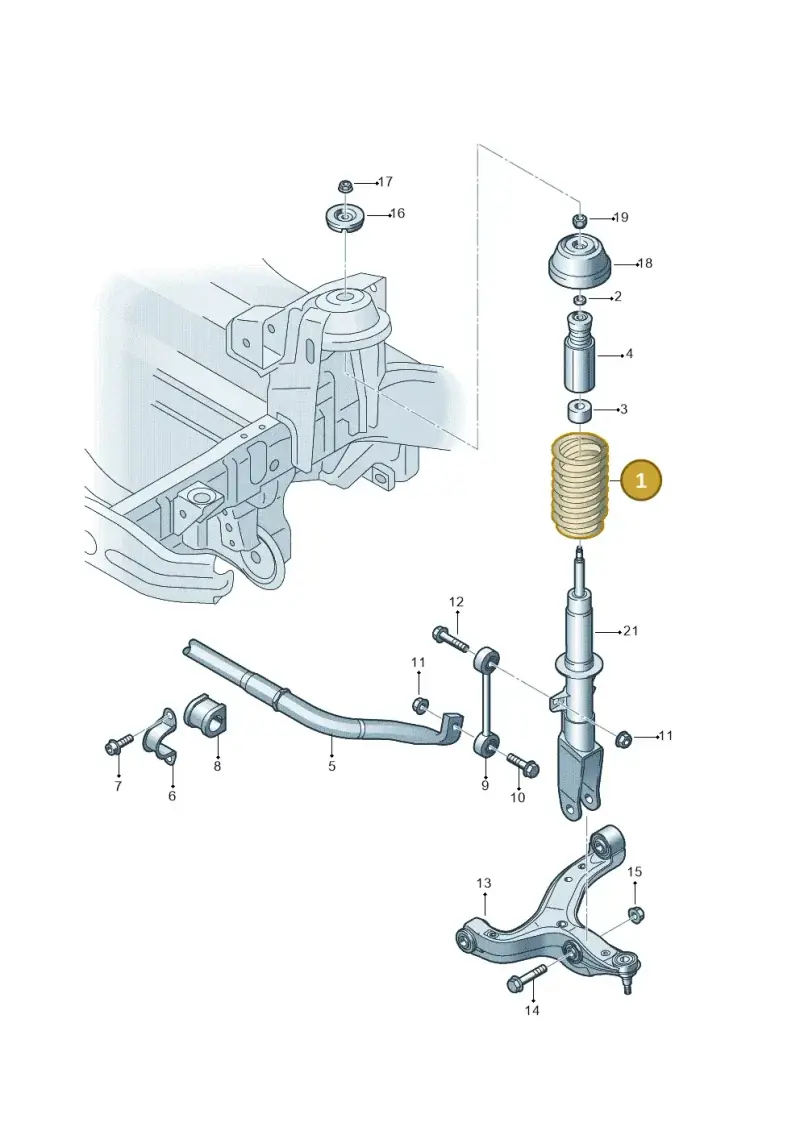 2H0411105D — Volkswagen Amarok twin cab (2022-) diagram 683411000, position 1