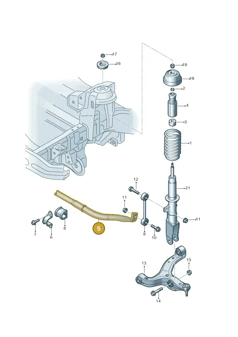 2H0411305D — Volkswagen Amarok twin cab (2022-) diagram 683411000, position 5
