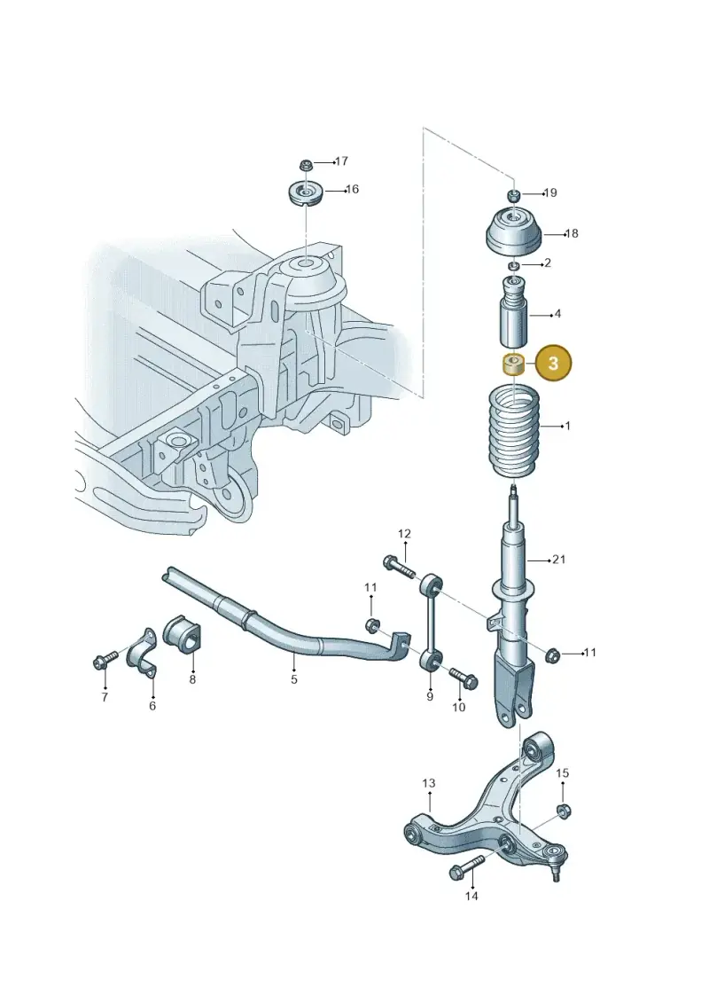 2H0412047A — Volkswagen Amarok twin cab (2022-) diagram 683411000, position 3
