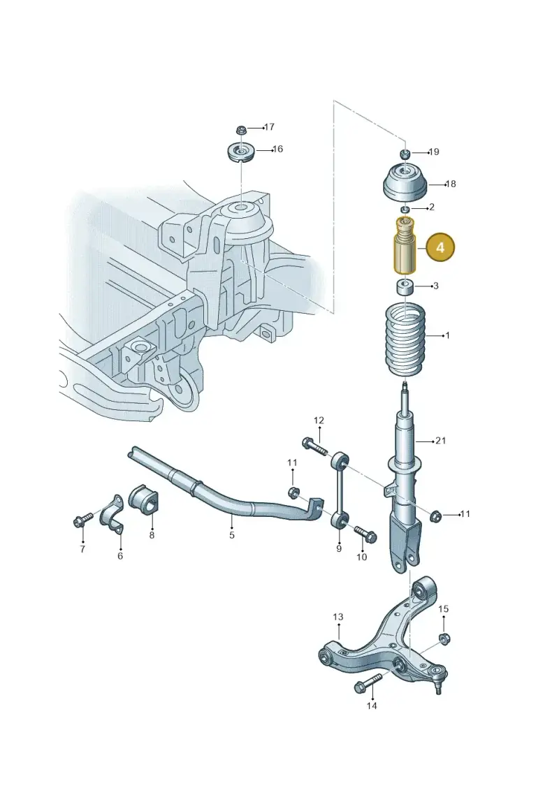 2H0412303D — Volkswagen Amarok twin cab (2022-) diagram 683411000, position 4