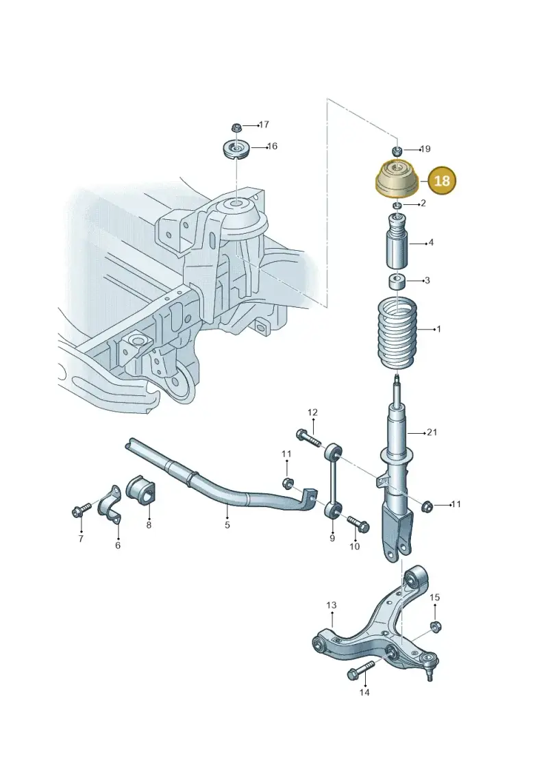 2H0412331B — Volkswagen Amarok twin cab (2022-) diagram 683411000, position 18