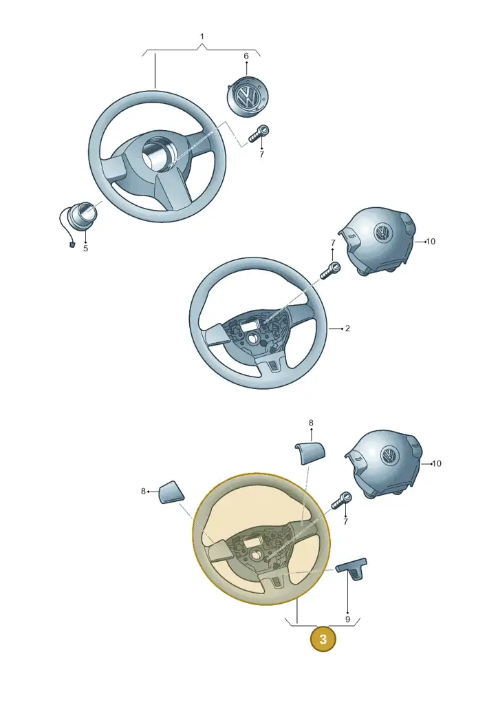 2H0419091DE74 — Volkswagen Amarok twin cab (2012-2016) diagram 683419200, position 3