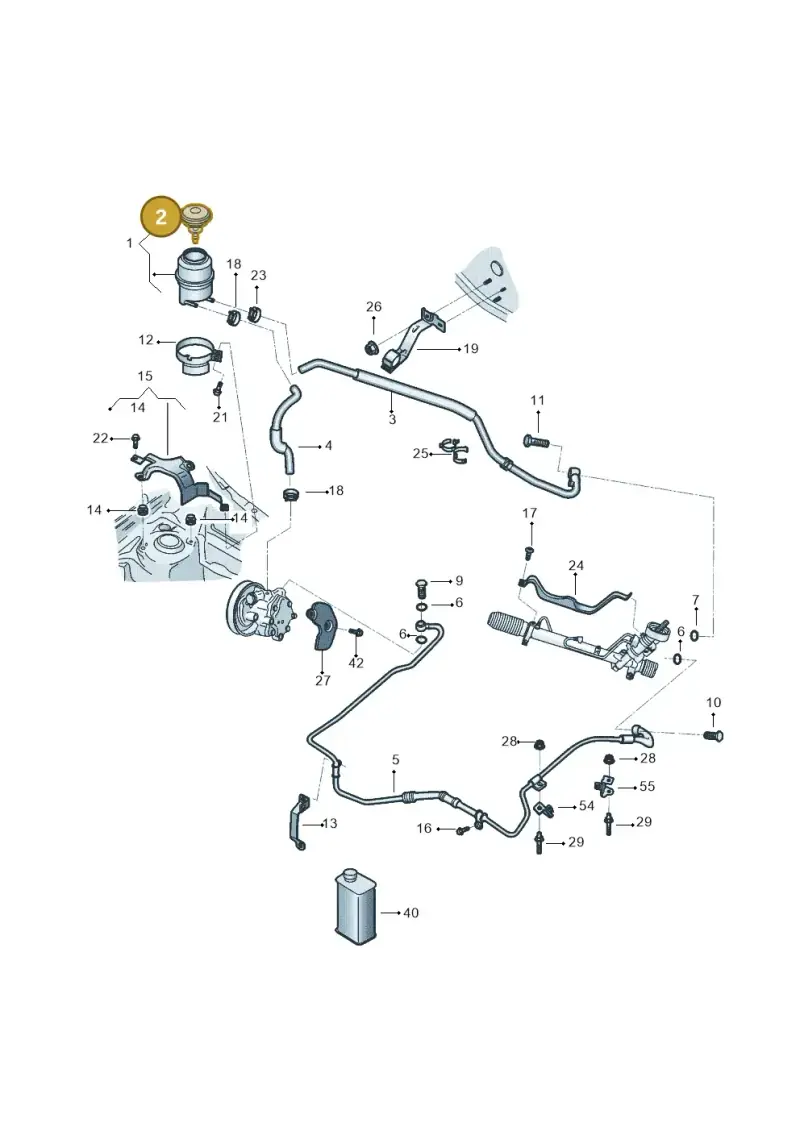 2H0422376 — Volkswagen Voyage (2016-2023) diagram 565422470, position 2