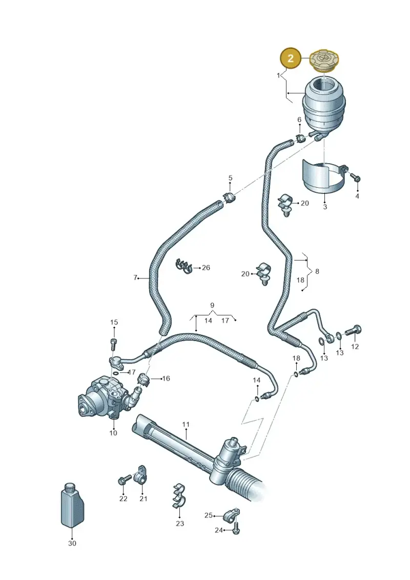 2H0422376 — Volkswagen Amarok twin cab (2022-) diagram 683422500, position 2